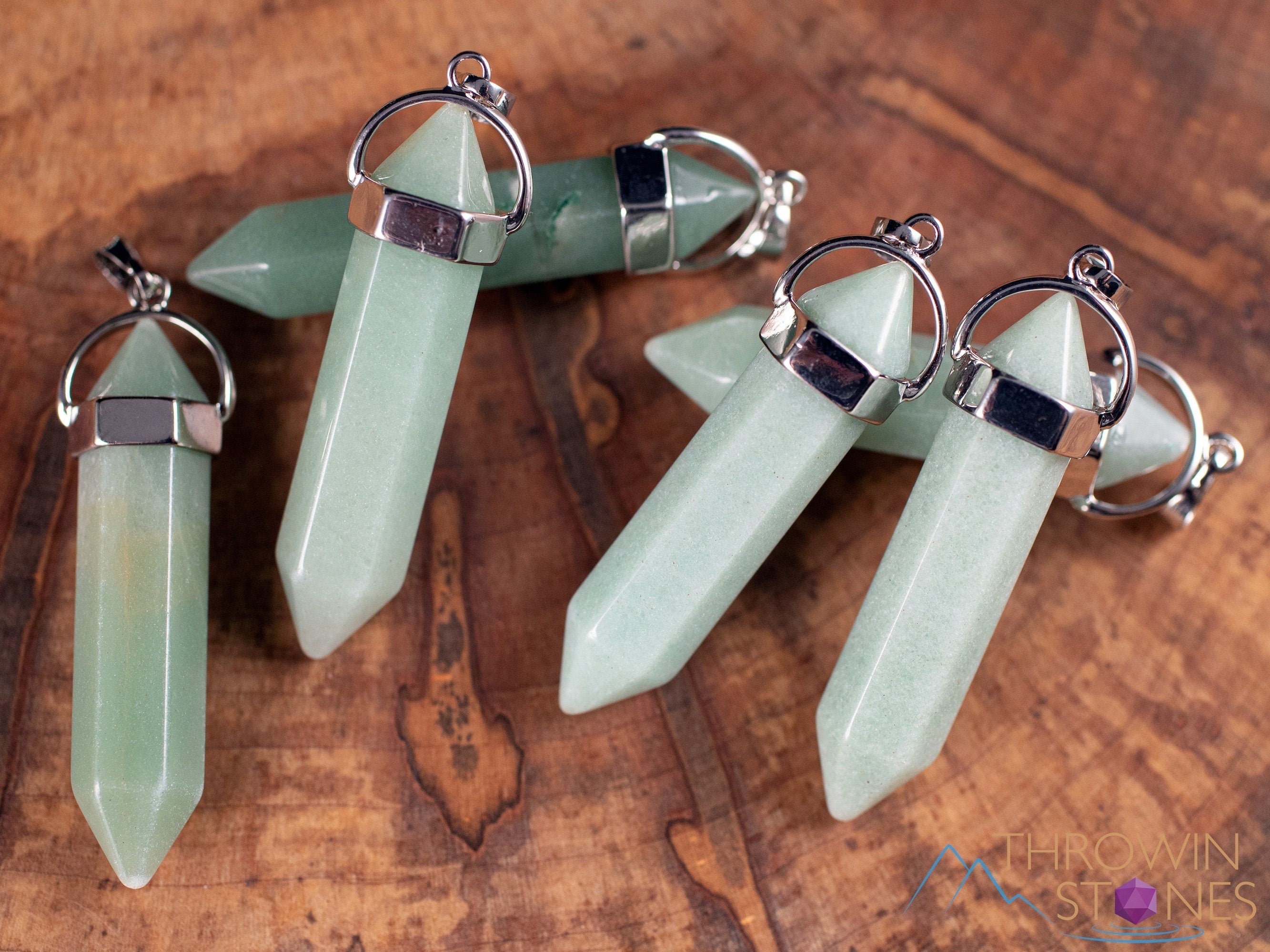 Green Aventurine Crystal Pendant Necklace - Natural Healing Stone Jewelry with Crystal Points | Handmade Spiritual Gift for Women | Perfect for Meditation, Energy Healing & Chakra Balancing