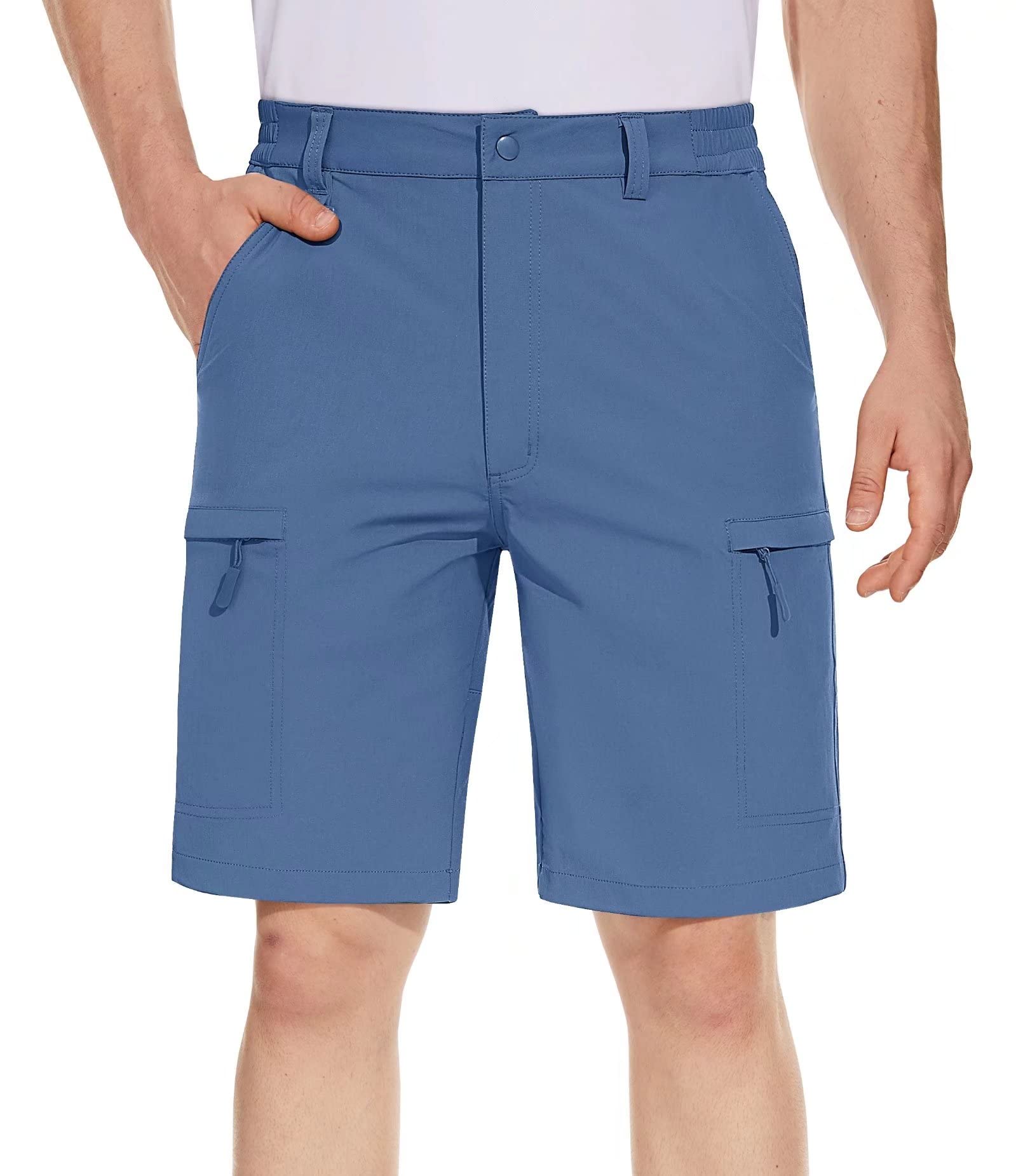 BIYLACLESEN Men's Quick Dry Stretch Cargo Hiking Shorts - Lightweight Outdoor Shorts for Golf, Fishing, Camping & Travel with 5 Pockets - Perfect for Adventure & Casual Wear