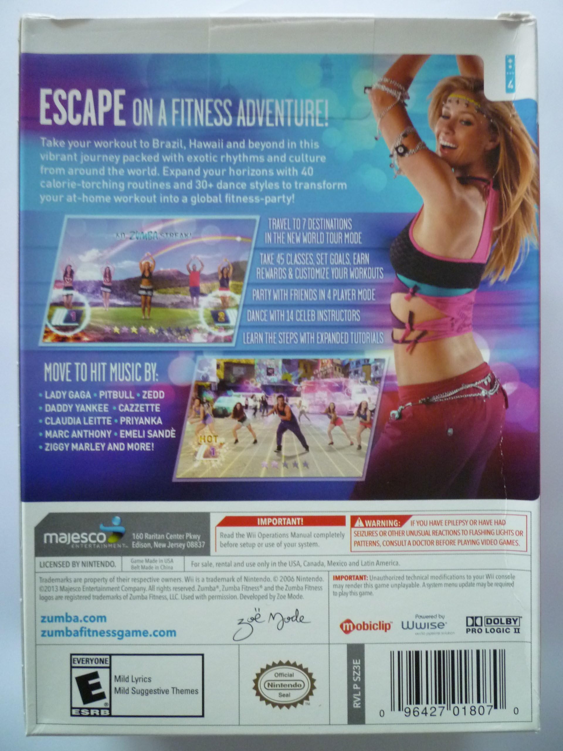 Zumba Fitness World Party - Fun Dance Workout Game for Nintendo Wii - Perfect for Home Exercise & Party Entertainment