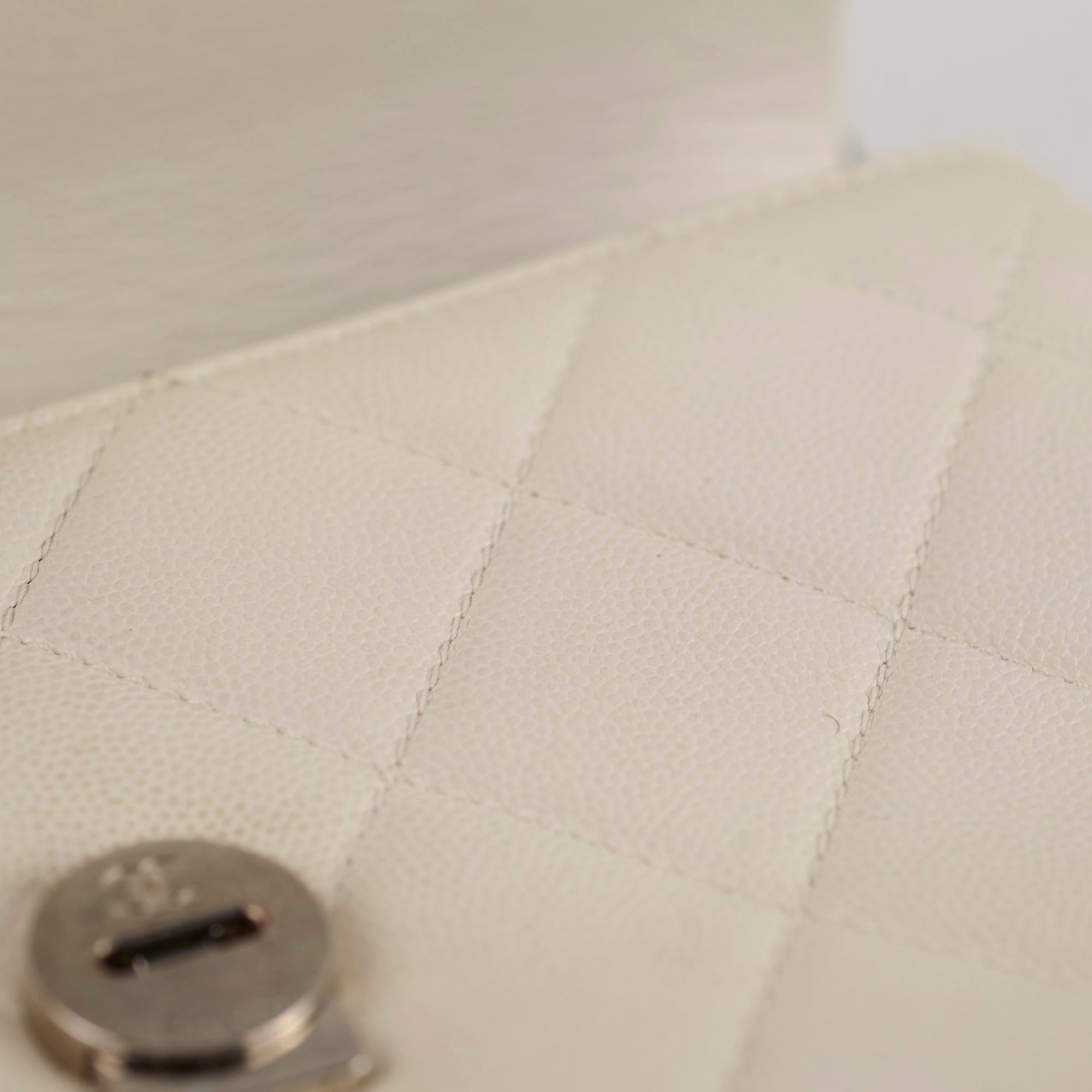 Chanel Caviar Leather Everything Flap Bag White 31 Series - Luxury Handbag for Women, Perfect for Parties, Weddings & Everyday Elegance