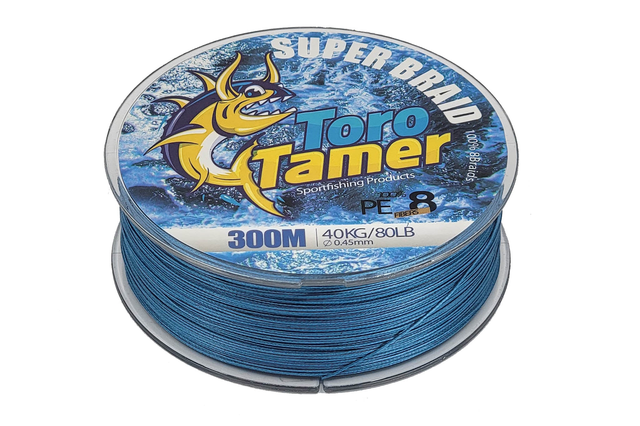 Toro Tamer 8 Strand Solid Braid Fishing Line - 300M/984ft Premium Saltwater & Freshwater Rope - Heavy Duty Marine, Dock, and Boat Use for Anglers