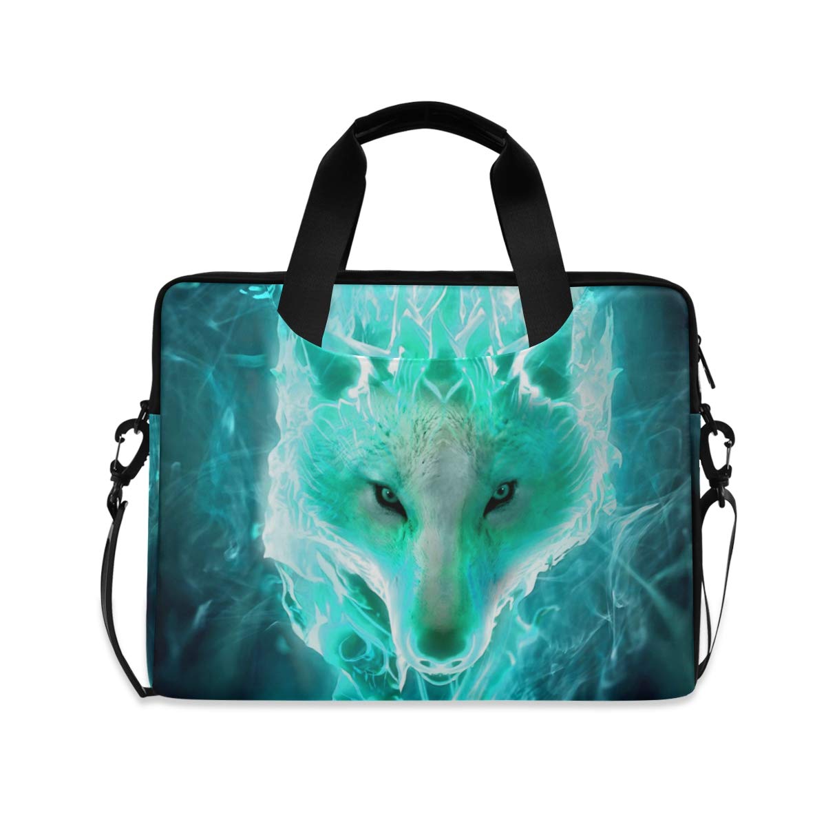 Stylish Fox Animal Print Laptop Briefcase for 16