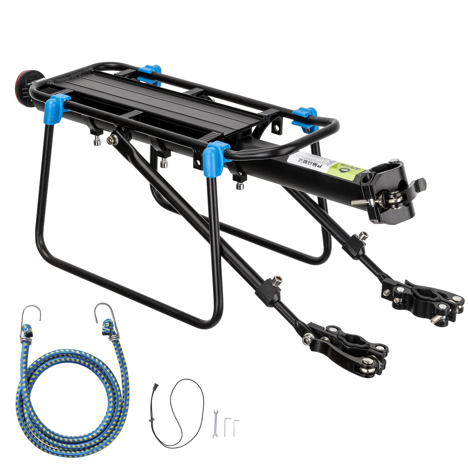 ROCKBROS Quick Release Aluminum Alloy Rear Bike Rack - Lightweight Cargo Carrier for Mountain Bikes & Commuter Bikes | Perfect for Grocery Shopping, Camping Gear & Daily Commute