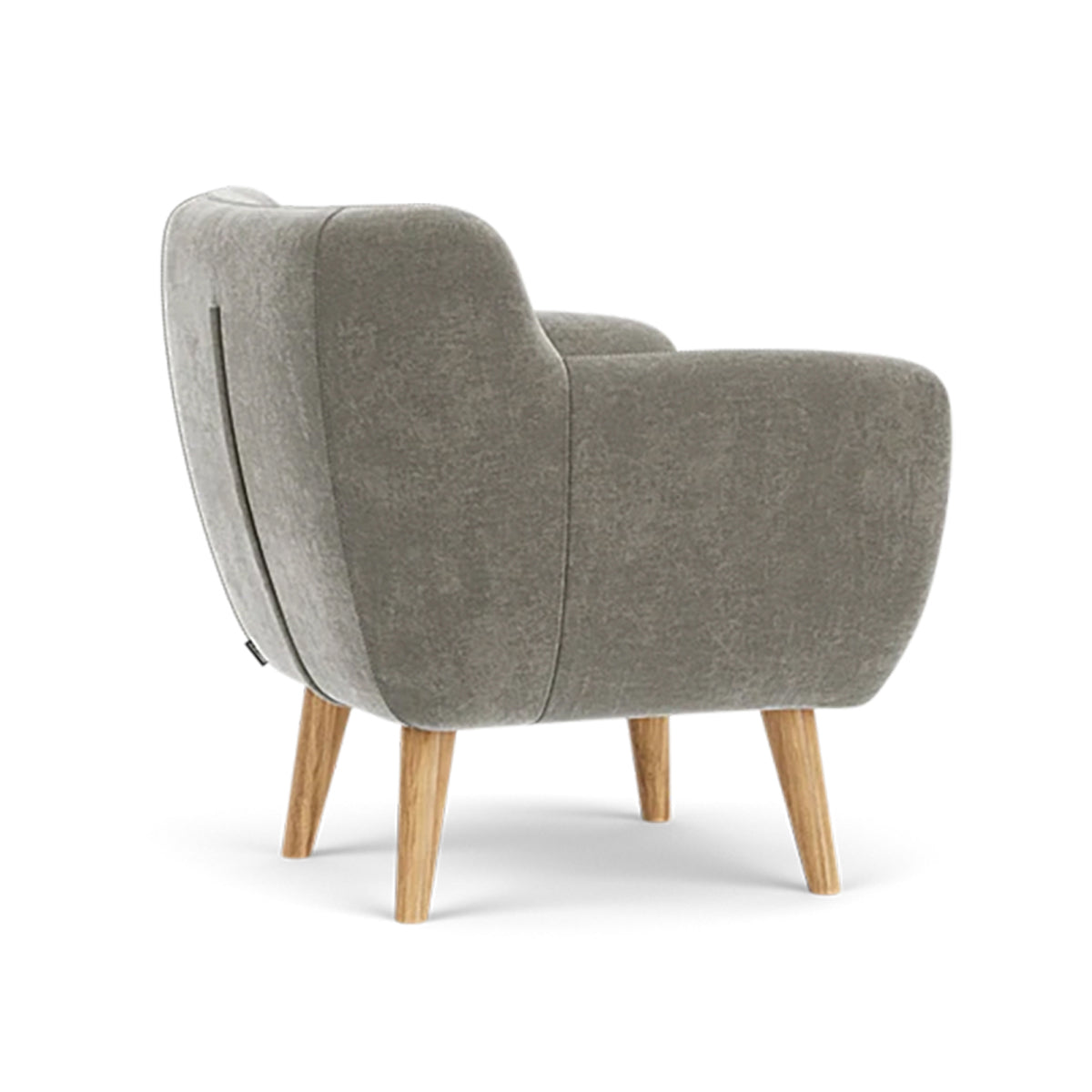 Anne Fabric Armchair - Modern Upholstered Accent Chair for Living Room, Bedroom & Office - Comfortable Lounge Chair with Sturdy Wooden Legs (Perfect for Reading, Relaxing & Home Decor)