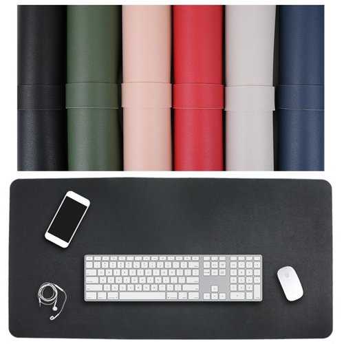Large 90x45cm Dual-Sided PU Leather Mouse Pad - Non-Slip Desk Mat for Office & Gaming | Perfect for Workstations, Home Offices & PC Gaming Setups