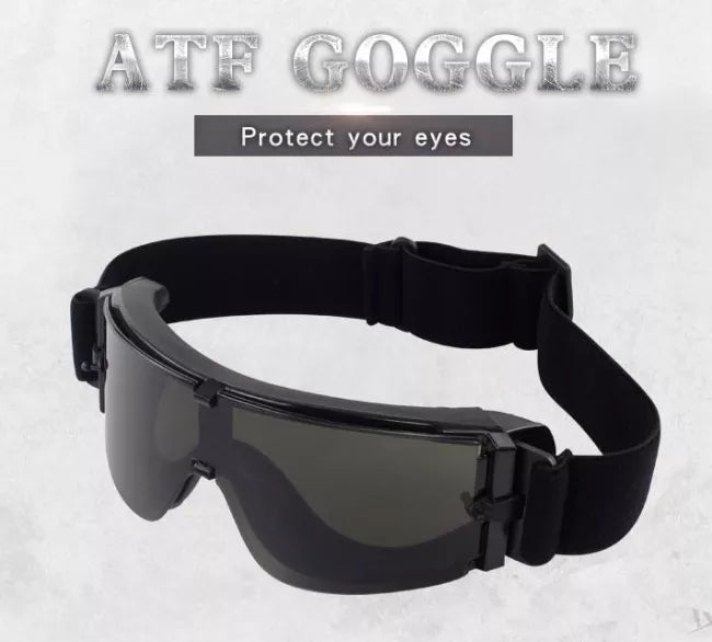 Wosport WST Outdoor Anti Fog ATF Goggles - Clear Lens Safety Glasses for Cycling, Skiing, Shooting & Work Protection