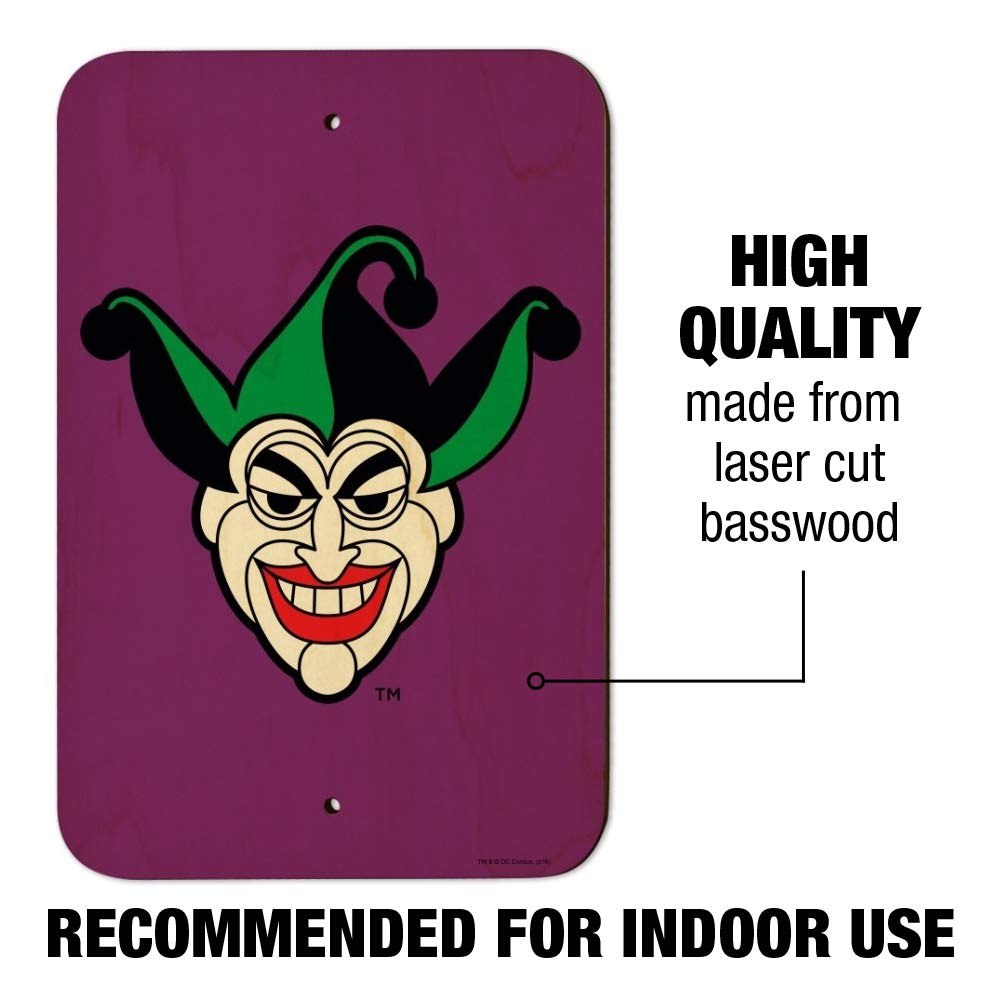 Batman Joker Symbol Wall Decor - DC Comics Superhero Metal Sign for Home, Office, Bar & Man Cave - Perfect for Superhero Fans & Collectors - Great Gift Idea for Batman Lovers