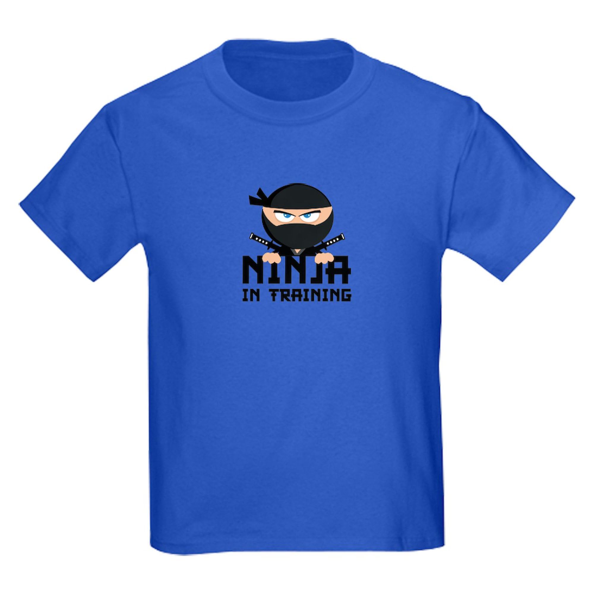 Ninja in Training Kids Dark Cotton T-Shirt | Fun Martial Arts Tee for Boys & Girls | Perfect for Karate Classes, Birthday Gifts & Playtime