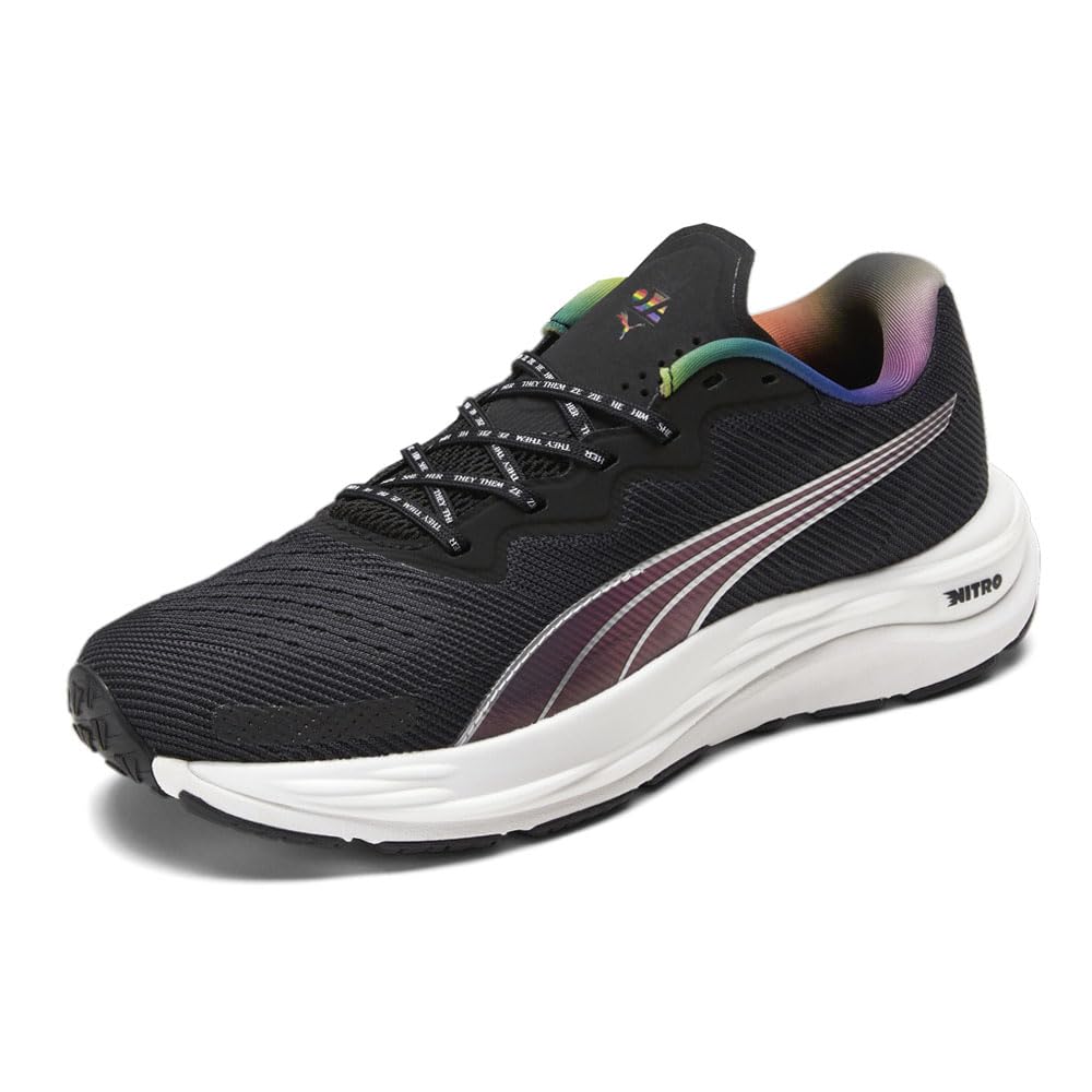 Puma Women's Velocity Nitro 2 Running Shoes - Black - Size 5.5 M (37707201) | Lightweight Cushioned Sneakers for Road Running, Jogging & Gym Workouts