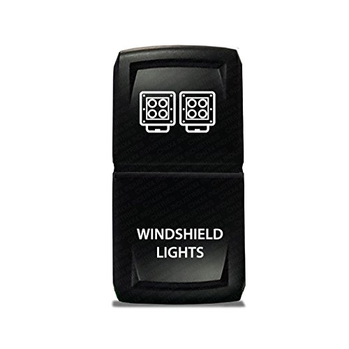 CH4x4 Rocker Switch V2 for Windshield Lights Bar with White LED - Perfect for Off-Road Vehicles, Trucks & Jeep Accessories