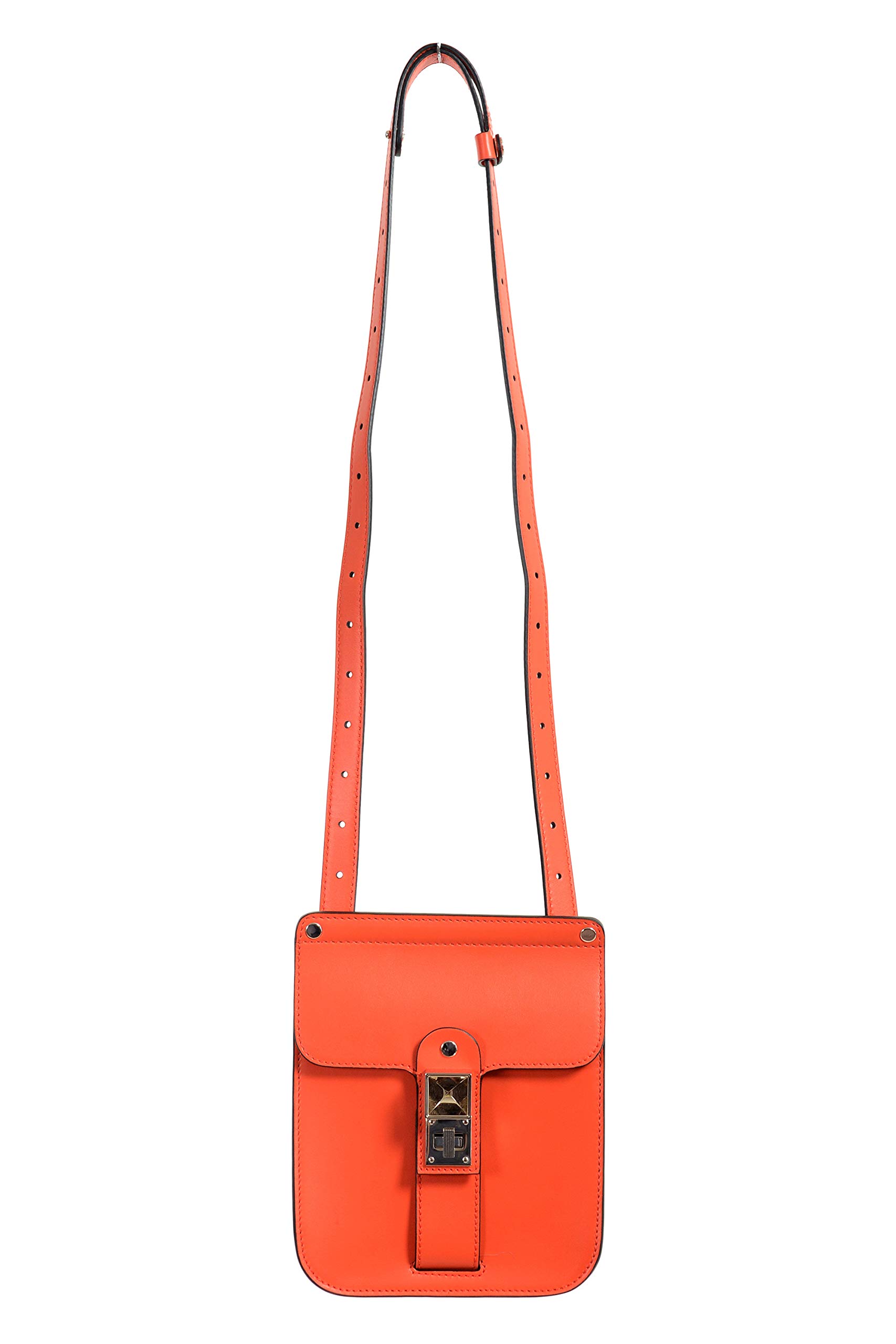 Proenza Schouler Women's Orange Leather Crossbody Shoulder Bag - Stylish Designer Handbag for Everyday Use, Work & Travel | Premium Leather Purse with Adjustable Strap