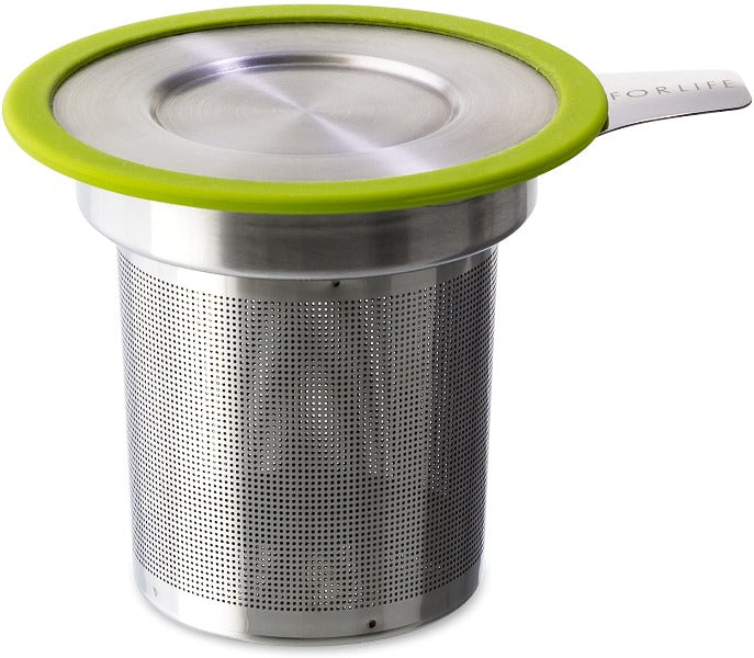 FORLIFE Premium Stainless Steel Extra Fine Tea Infuser - Perfect for Loose Leaf Tea, Herbal Infusions & Iced Tea Brewing at Home or Office