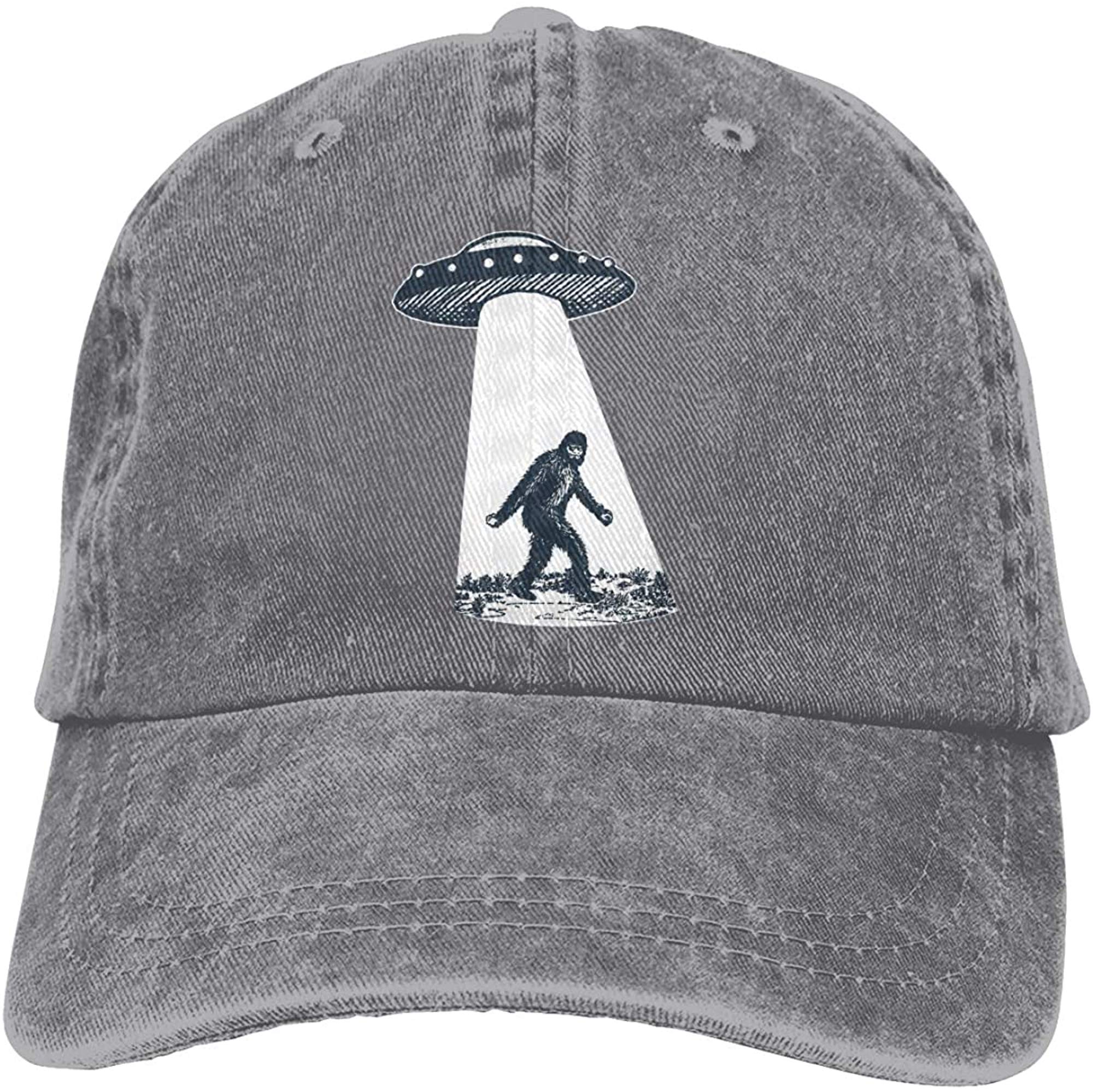 Waldeal Men's Bigfoot Baseball Cap - Adjustable Vintage Dad Hat for Summer Outdoor Activities (Hiking, Camping, Fishing) - Grey
