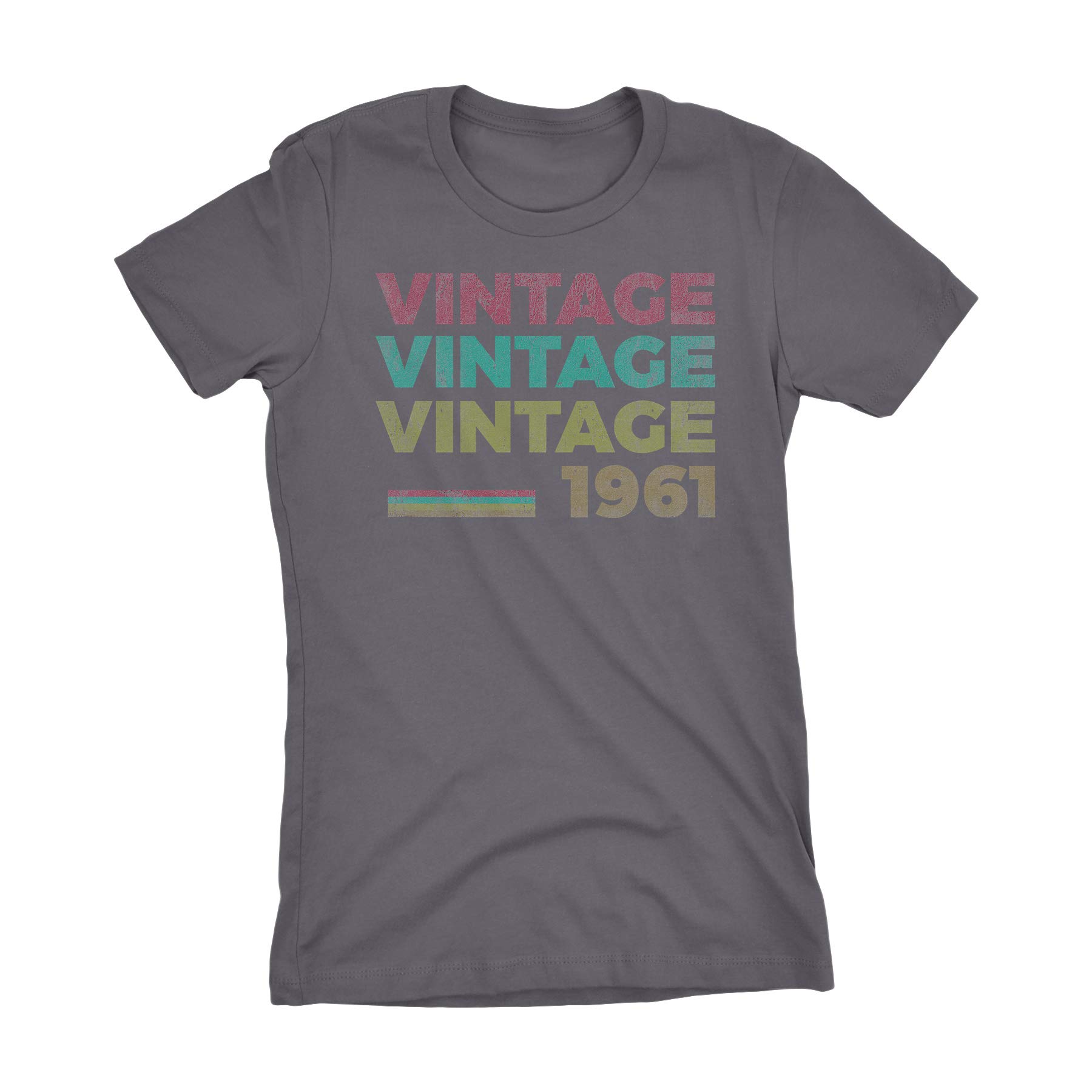 61st Birthday Shirts for Women - Vintage 1961 Retro Style T-Shirt - Perfect 61st Birthday Gift for Mom, Grandma - Great for Parties & Celebrations