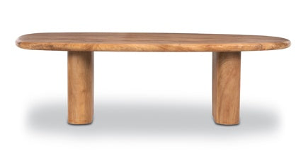 Modern Round Coffee Table - Solid Wood Living Room Furniture for Home Decor | Perfect for Small Spaces, Apartments & Cozy Living Rooms
