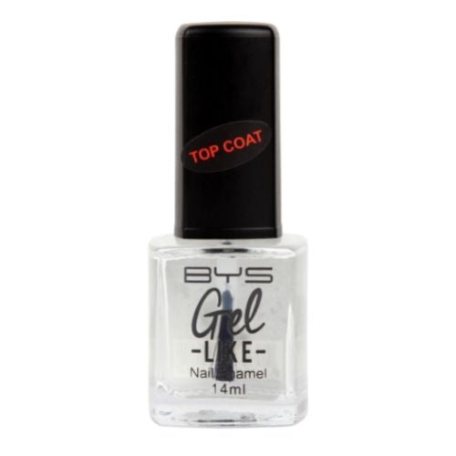 BYS Gel-Like Nail Polish Top Coat - High Gloss Shine & Long-Lasting Finish for Manicures & Pedicures - Perfect for Salon Quality Nails at Home or Professional Use