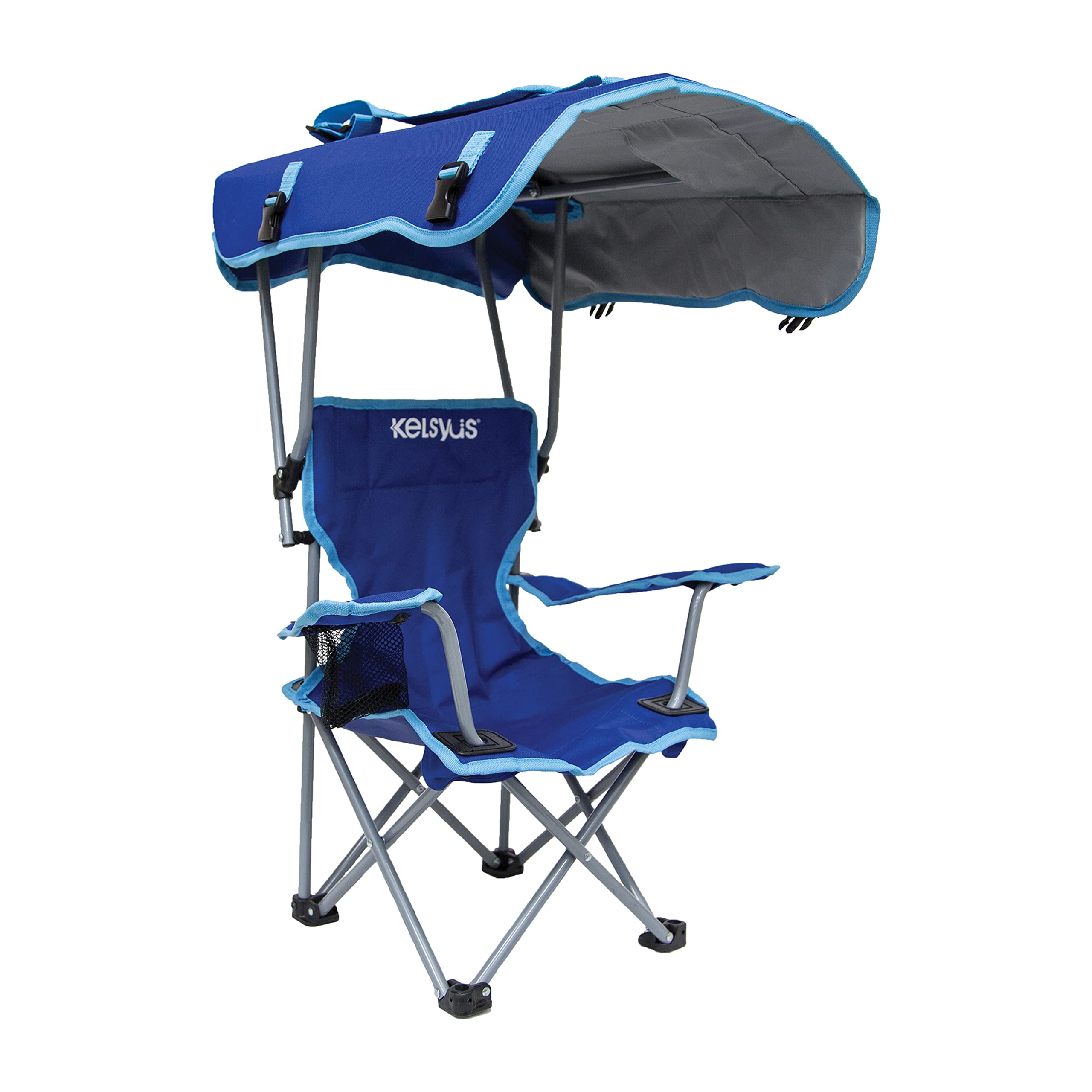Kelsyus Kids Outdoor Canopy Chair - Foldable Children's Camping Chair for Beach, Picnic, Backyard & Travel | Portable Lightweight Seat for Toddlers Outdoor Activities