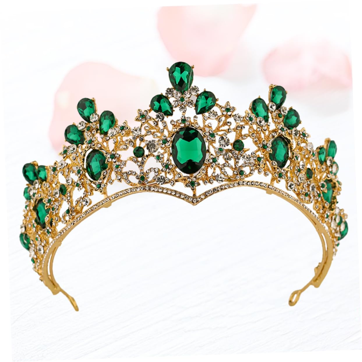 Vintage Baroque Bridal Headband with Rhinestones & Pearls - Elegant Wedding Hair Jewelry for Brides, Princess Crown Headpiece - Perfect for Weddings, Prom, Pageants, and Special Occasions