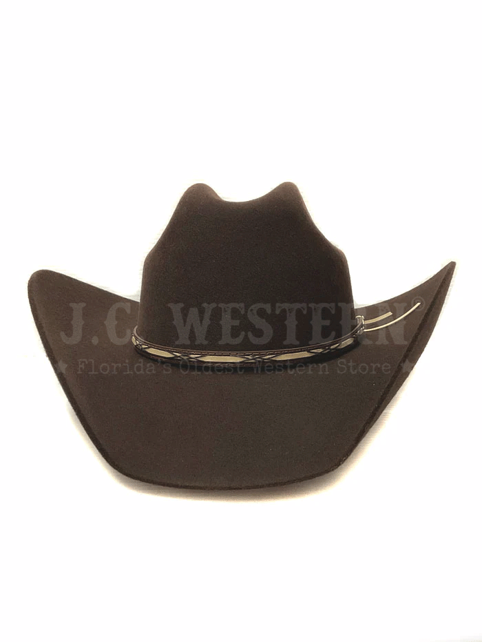 Resistol Jason Aldean Collection Amarillo Sky Felt Cowboy Hat for Men - Chocolate Brown Western Style Hat for Country Music Fans, Outdoor Events & Rodeo Shows