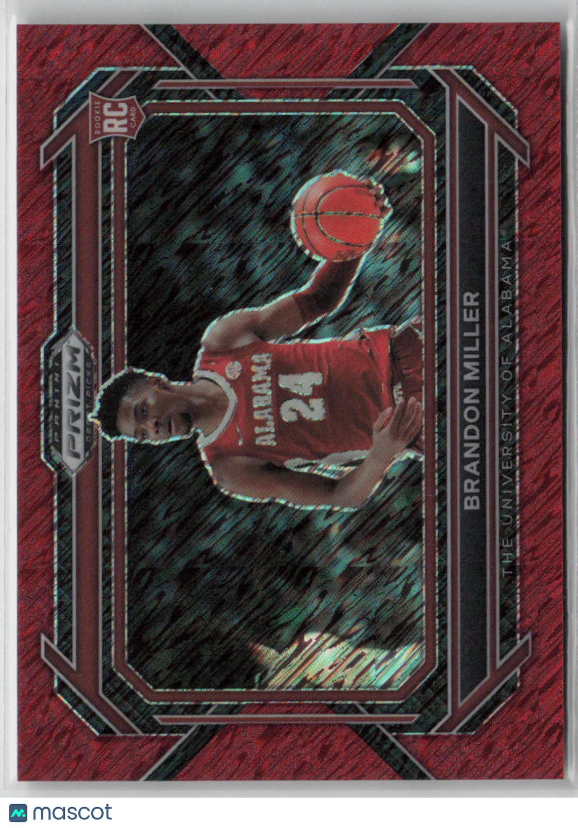 2023 Panini Prizm Brandon Miller Red Shimmer 2/9 FOTL #63 Basketball Trading Card - Rare Collectible for Sports Fans & Card Investors - Perfect for Display, Trading, and Investment Portfolios