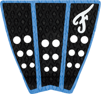 Premium Hatteras 3-Piece Non-Slip Bath Mat Set - Soft Black & Blue Bathroom Rug with Strong Traction - Perfect for Bathroom, Shower, and Spa Areas