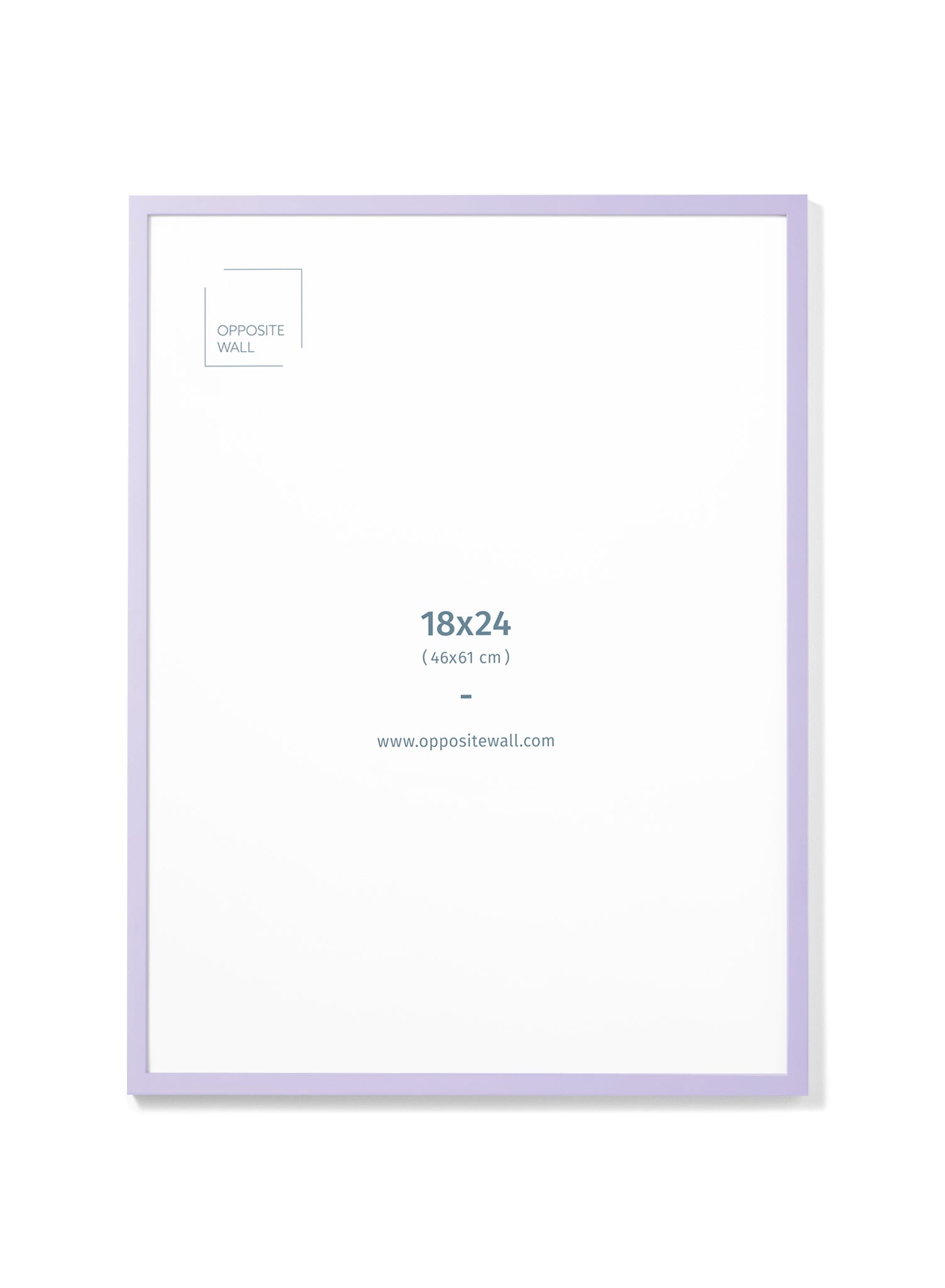 18x24 Inch Lilac Wood Picture Frame (46x61 cm) - Elegant Wall Decor for Photos, Artwork, and Home Office Display