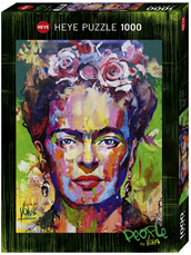 Heye 1000 Piece Jigsaw Puzzle - Frida Kahlo Portrait Art Puzzle for Adults, Home Decor & Relaxation | Perfect for Family Game Night, Stress Relief & Wall Art