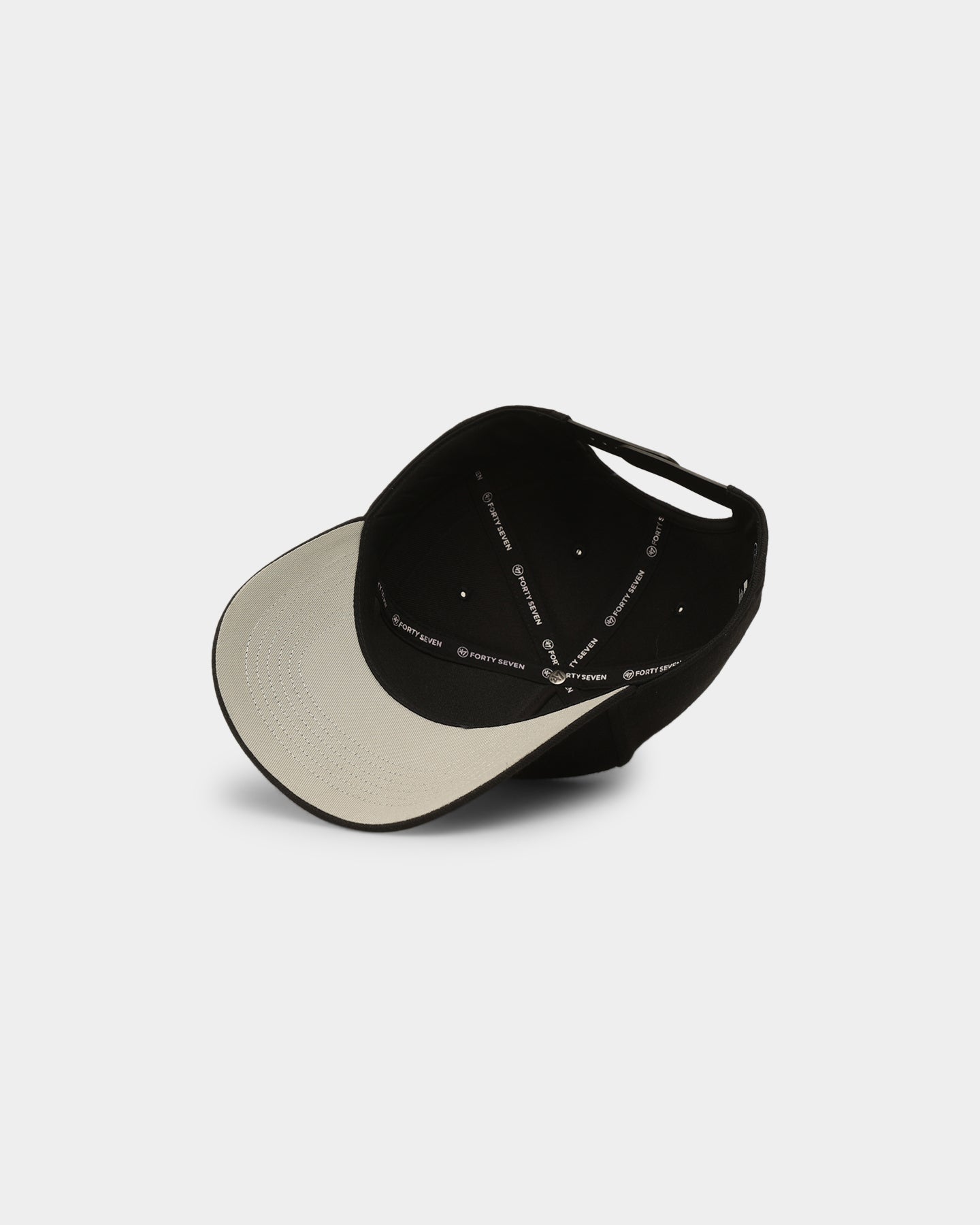 47 Brand MVP DT Snapback Hat - Adjustable Black Baseball Cap for Men & Women - Perfect for Sports, Casual Wear & Outdoor Activities