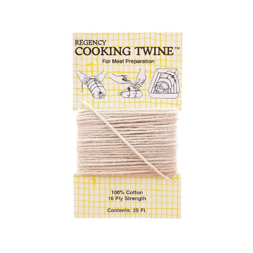 25' Natural Cotton Cooking Twine for Tying Roasts, Herbs & Baking - Perfect for Kitchen, BBQ & DIY Crafts