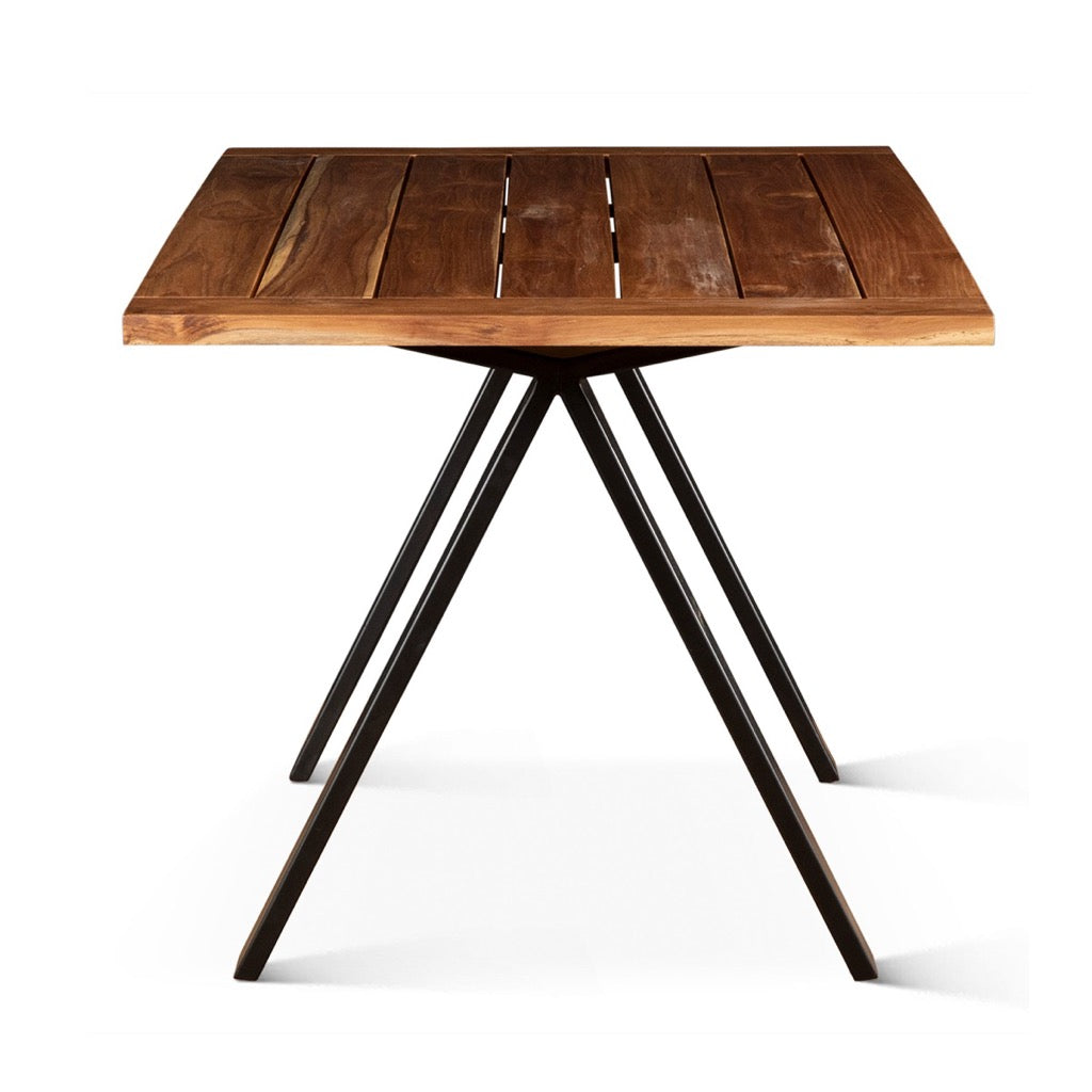 Artemis Patio Dining Table - Natural Teak Wood Outdoor Furniture for Garden, Deck & Backyard Dining | Weather-Resistant & Durable