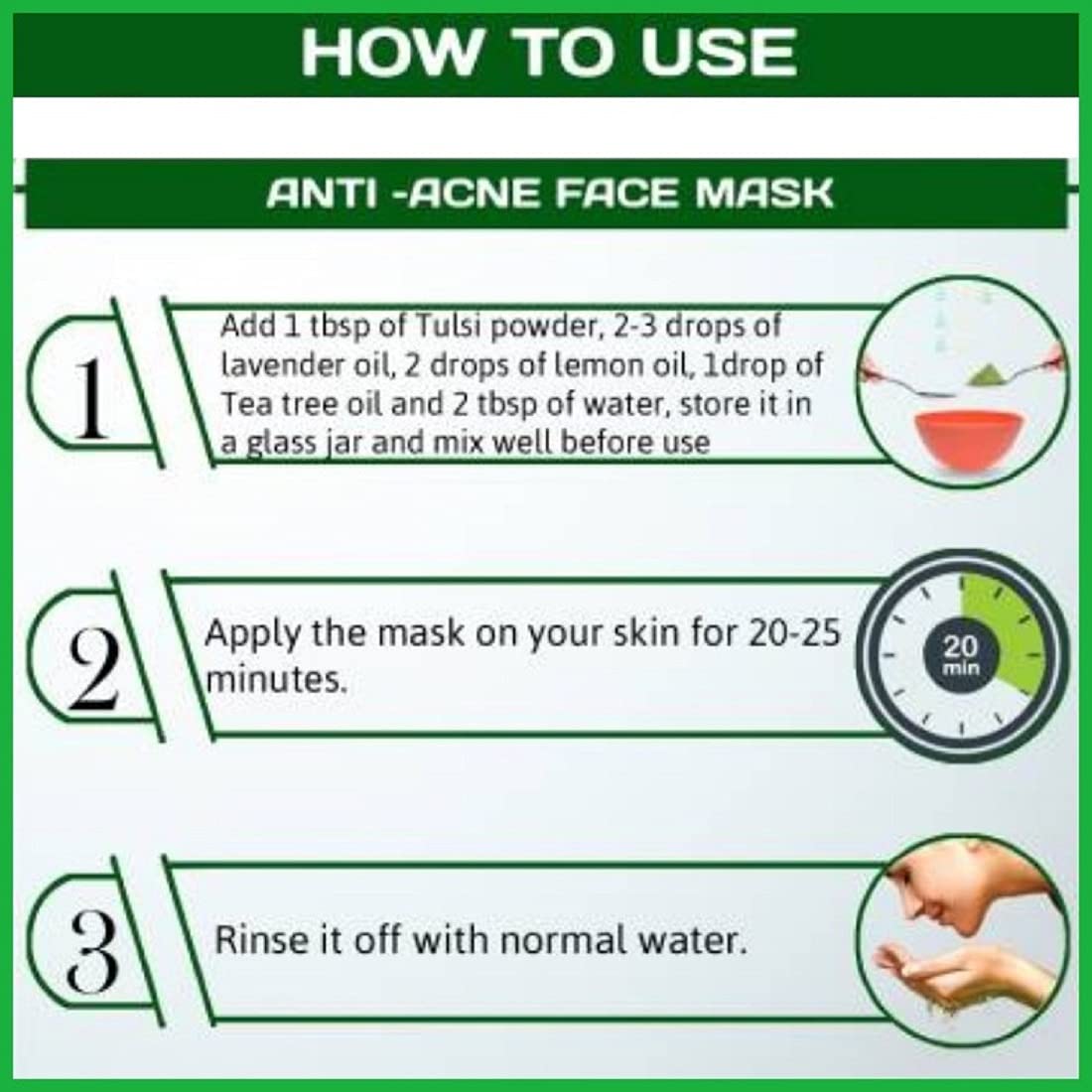 Organic Tulsi Powder for Skin & Hair Care | 100% Pure Holy Basil Leaves Powder (200g) | Ayurvedic Face Mask, Hair Growth Treatment & Stress Relief | Natural Beauty & Wellness Solution