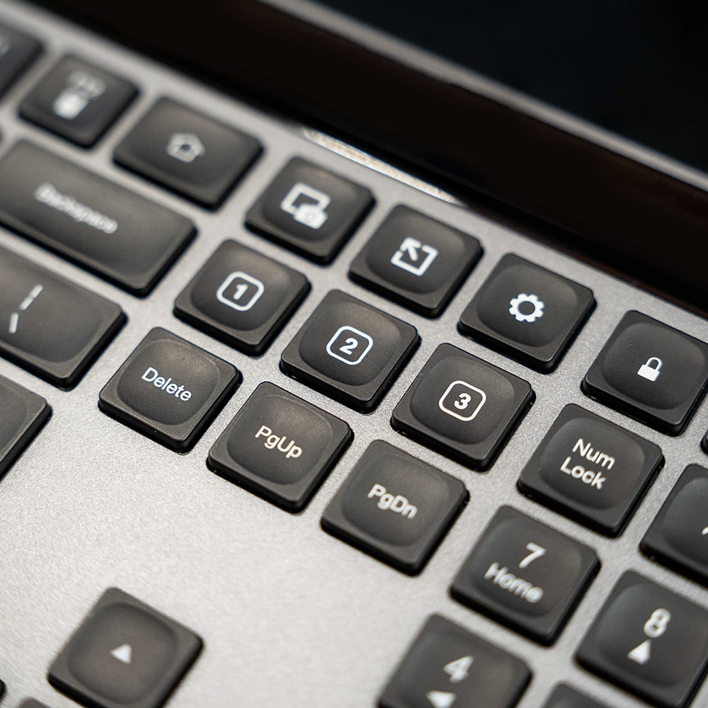 Epic Wireless Keyboard - Black | Bluetooth Keyboard for PC, Laptop, Tablet | Ergonomic Design for Office, Gaming & Home Use