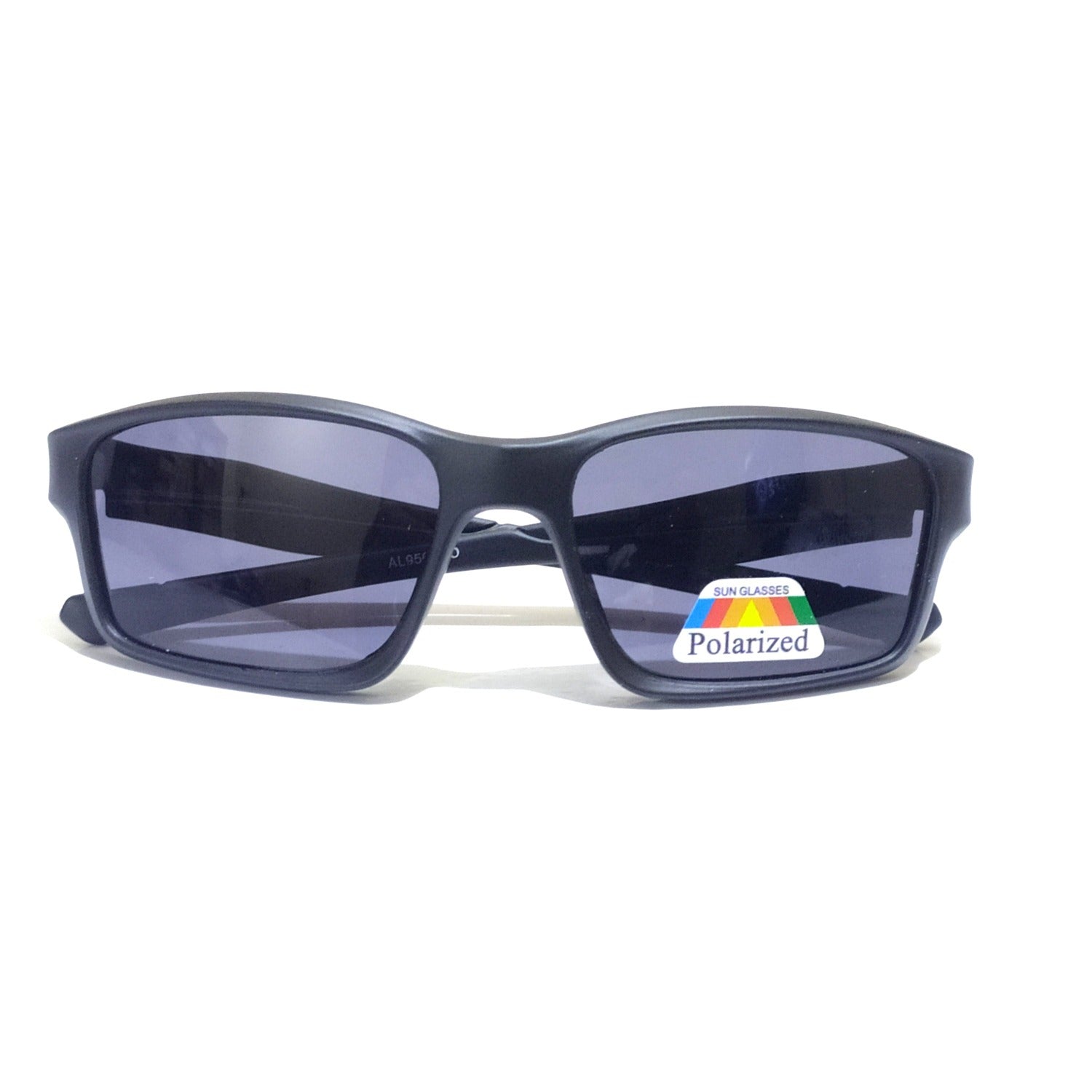 EYESafety Black Polarized Sports Sunglasses 9502BKR - UV Protection for Running, Cycling & Outdoor Activities