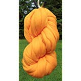 Premium Goldenrod Merino Wool Top Roving Fiber - 4lb Bulk for Spinning, Felting & Crafting | Natural USA Wool | Perfect for DIY Yarn Making, Needle Felting & Fiber Art Projects