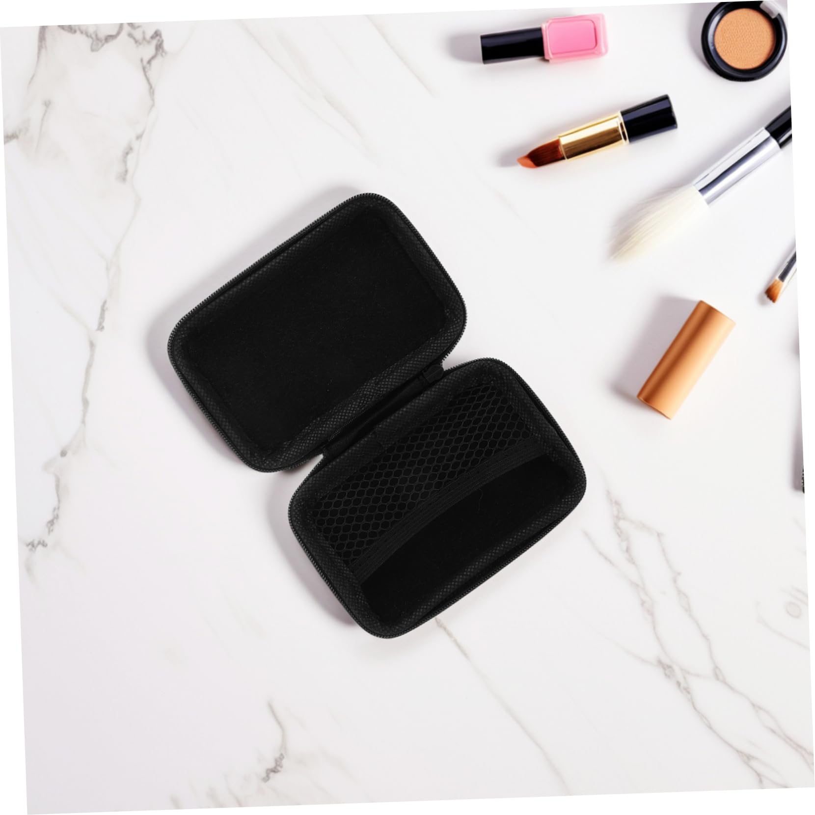 Hemoton 3-Piece Tweezers Storage Case - Waterproof Zipper Pouch for Eyelash Tweezers, Nail Art Tools & Makeup Accessories - Travel-Friendly Cosmetic Organizer Bag for Salon Professionals & Home Use