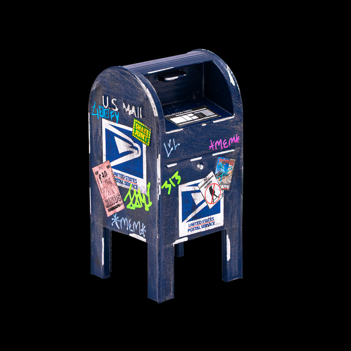 FutureBoundPrints Fingerboard Ramp - Mini Skateboard Ramp with USPS Post Box Design for Finger Skateboarding | Perfect for Kids & Adults, Indoor & Outdoor Play, Skate Park Simulation