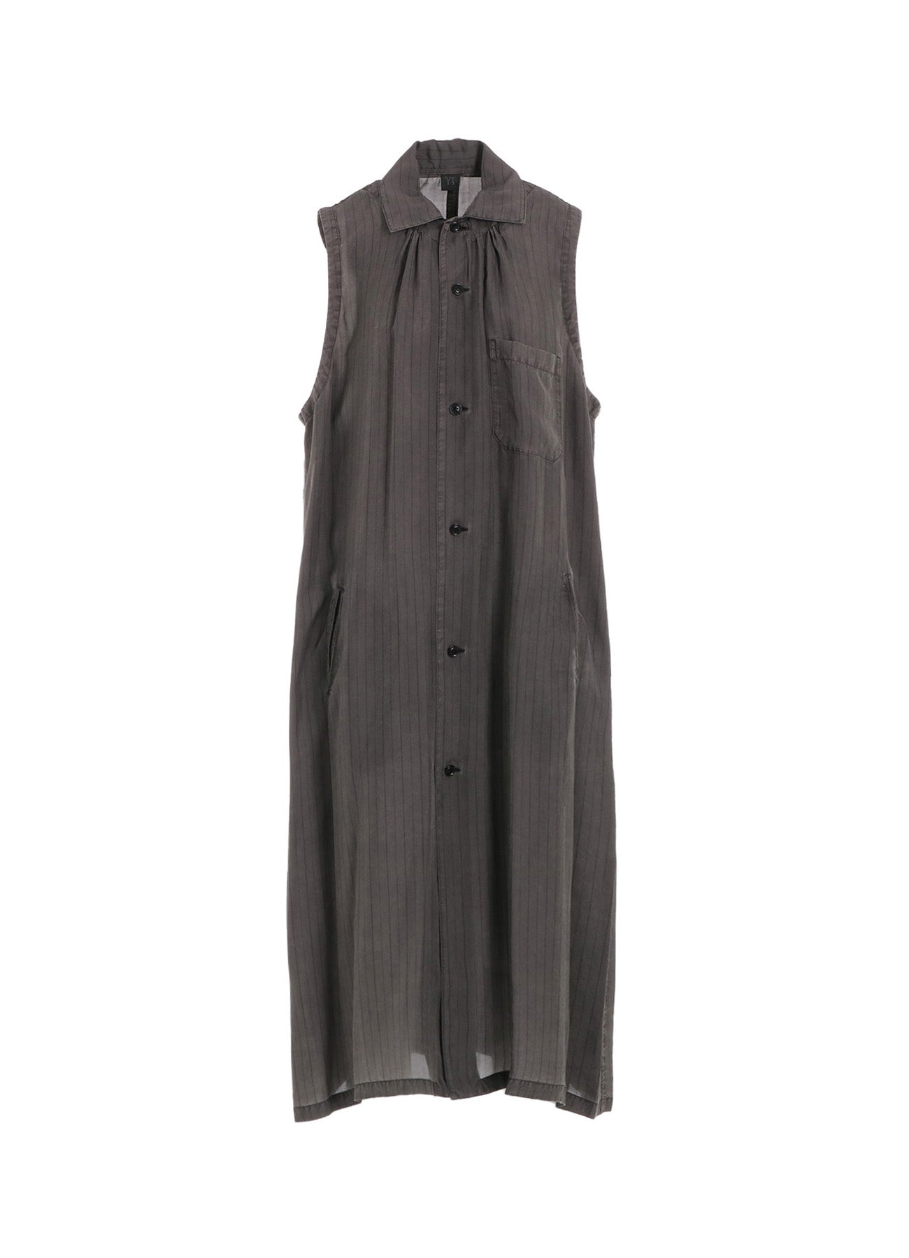 Cupro Stripe Sleeveless Shirt Dress for Women | Summer Casual Wear | Perfect for Beach, Office & Date Night