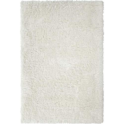 Abacasa Soft Shaggy White Area Rug - Plush & Cozy Living Room Carpet for Bedroom, Nursery, and Home Decor