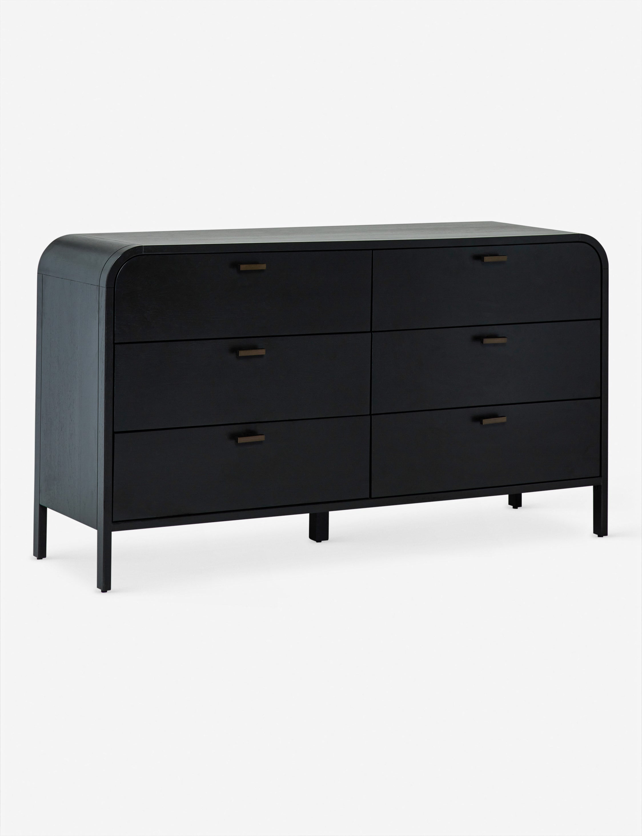Brooke 6 Drawer Dresser - Modern Wooden Chest of Drawers for Bedroom Storage | Perfect for Organizing Clothes, Bedding & Accessories in Home, Dorm or Apartment