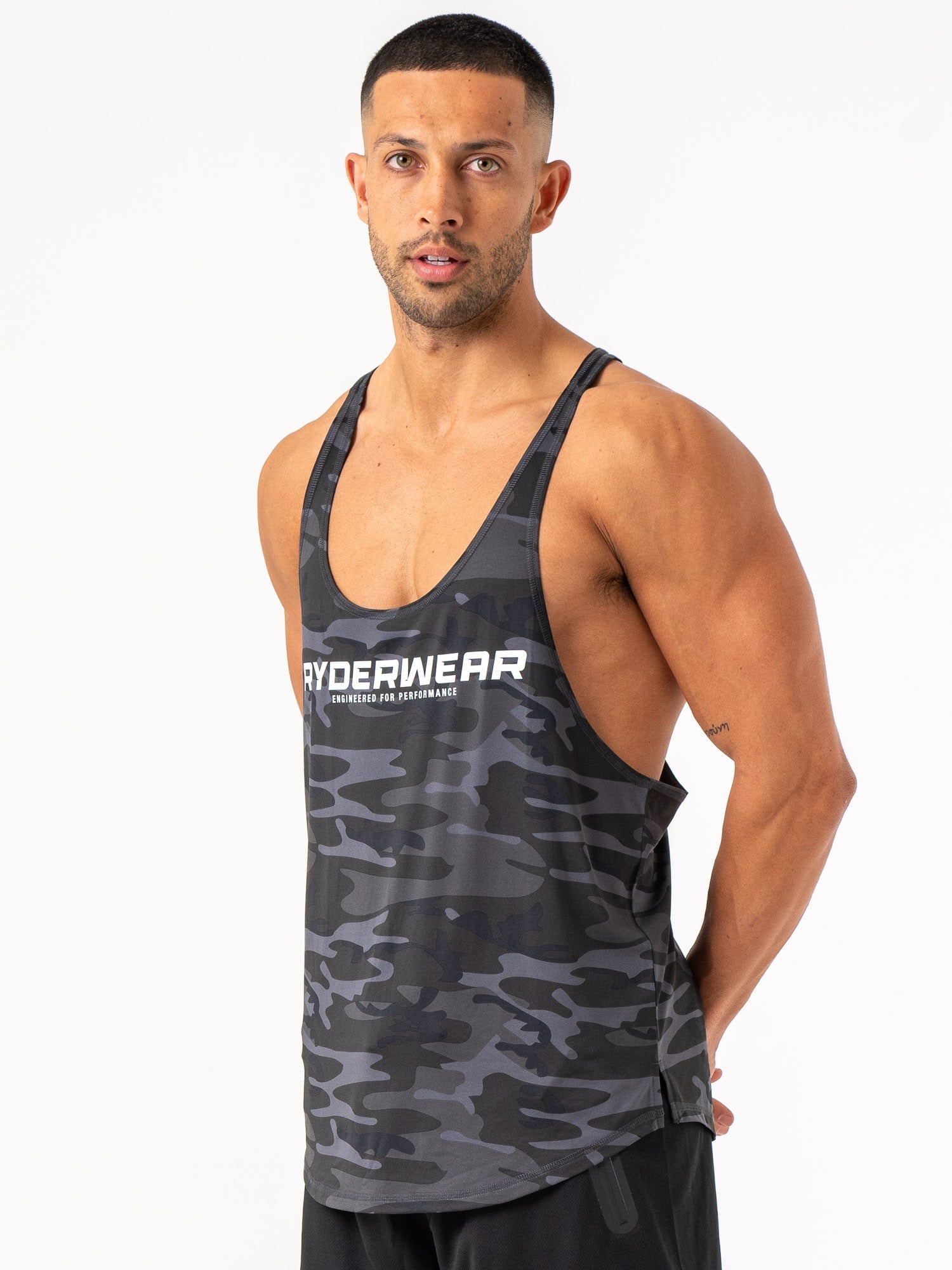 Energy Stringer Black Camo - High-Performance Sports Bra for Women | Perfect for Yoga, Running & Gym Workouts