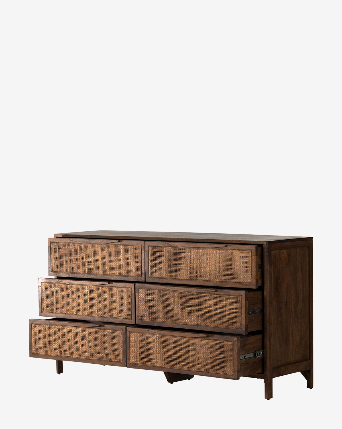 6 Drawer Dresser for Bedroom - Wooden Storage Cabinet with Mirror, White Summer Collection - Perfect for Organizing Clothes, Accessories & Home Decor