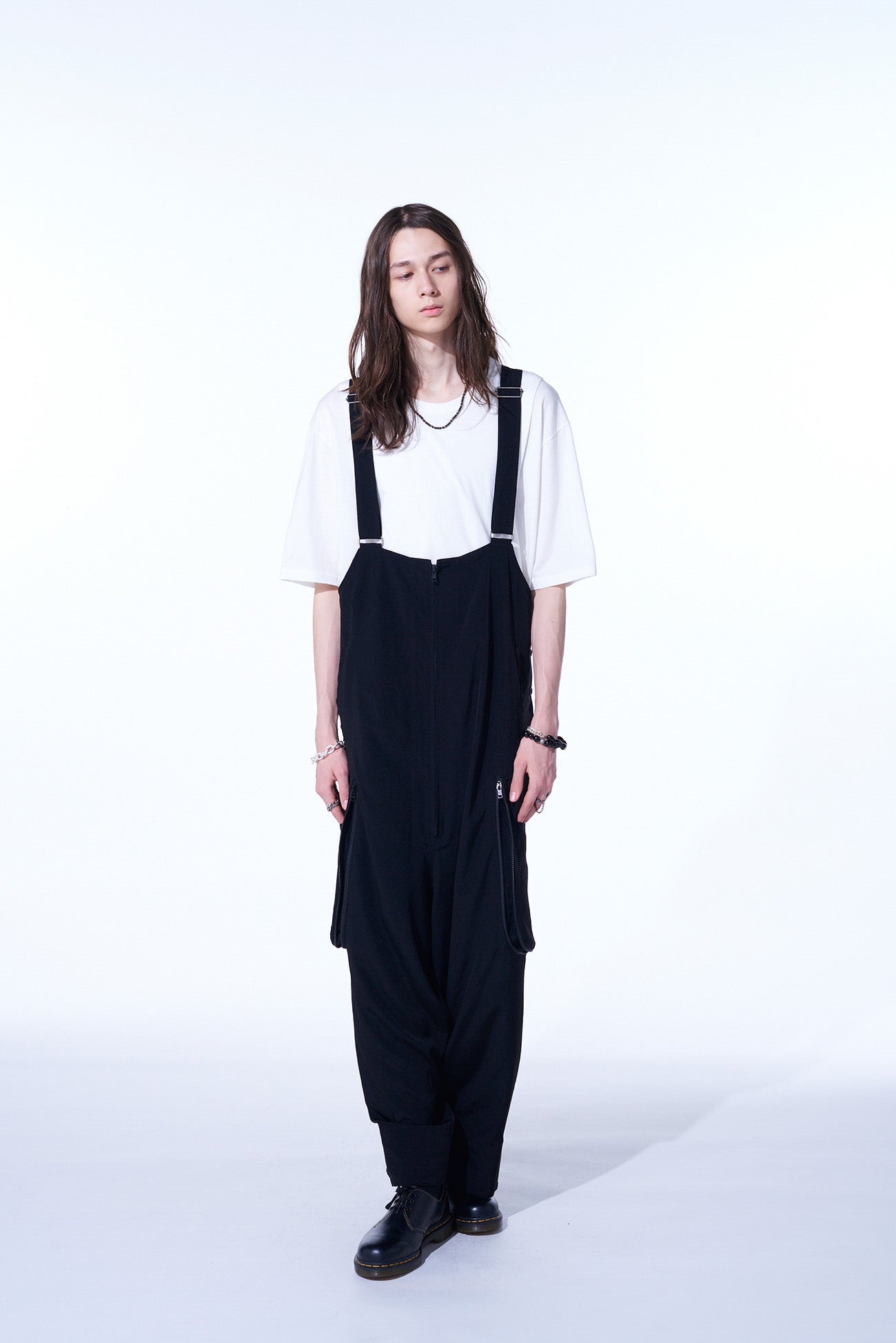 Stylish Crepe de Chine Gusseted Zippered Pocket Overalls for Women - Perfect for Casual Outings, Workwear & Everyday Comfort