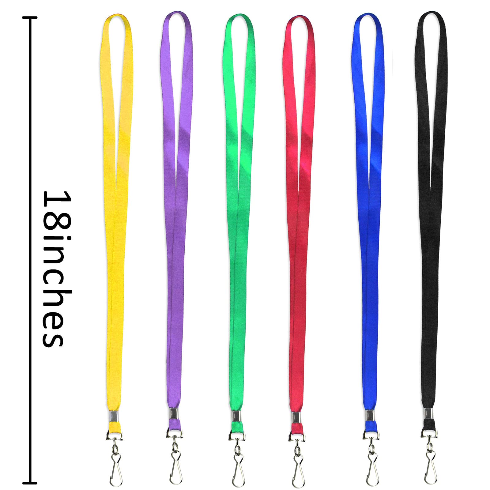 Bulk Kids Blue Lanyards for ID Badges - 50Pcs for School & Events