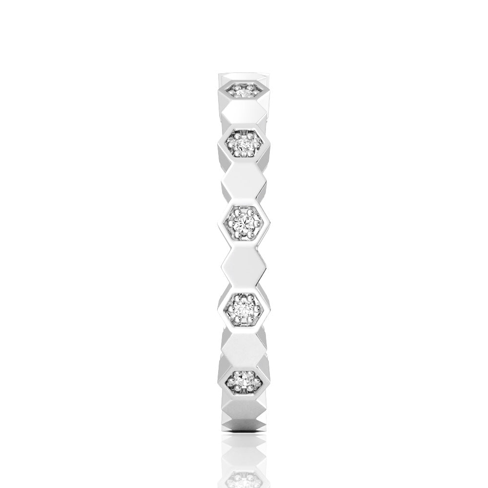 Exquisite Lab-Grown Diamond Ring | Geometric Design | Eco-Friendly & Conflict-Free | Perfect for Engagement, Wedding & Anniversary Gifts