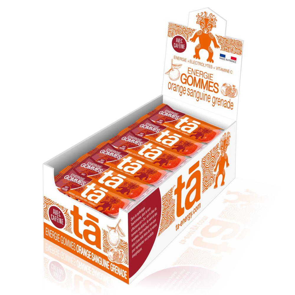 TA Energy Gummies - Orange Blood Pomegranate with Caffeine Boost | Natural Energy Supplement for Workouts, Focus & Daily Performance