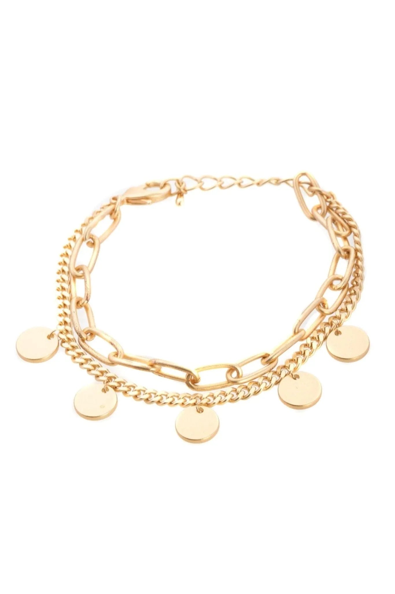 Golden Chain Link Charm Bracelet for Women - Elegant Adjustable Fashion Jewelry Gift for Birthday, Anniversary & Everyday Wear