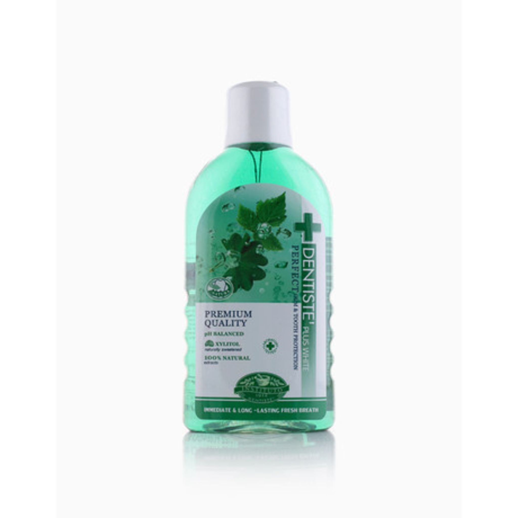 DENTISTE Plus White Natural Oral Rinse 100ml - Whitening Mouthwash for Fresh Breath & Stain Removal - Perfect for Daily Oral Care & Teeth Whitening at Home