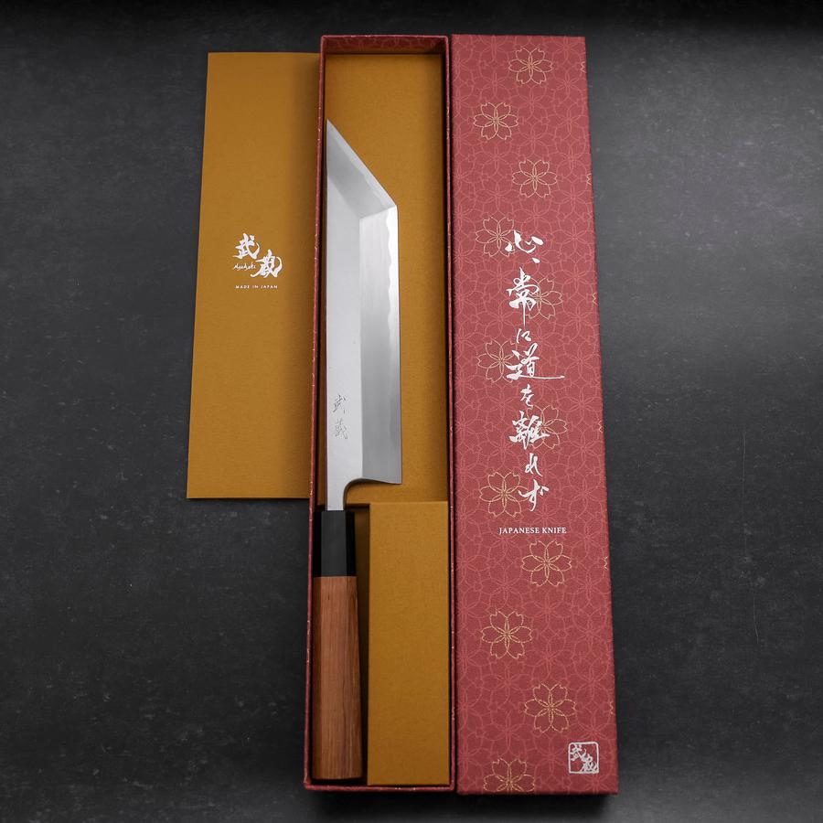 Premium Unagisaki (Edo) Sushi Knife - White Steel #2 Hon Kasumi Blade with Buffalo Teak Handle (210mm) - Perfect for Sushi Chefs & Japanese Cuisine Preparation