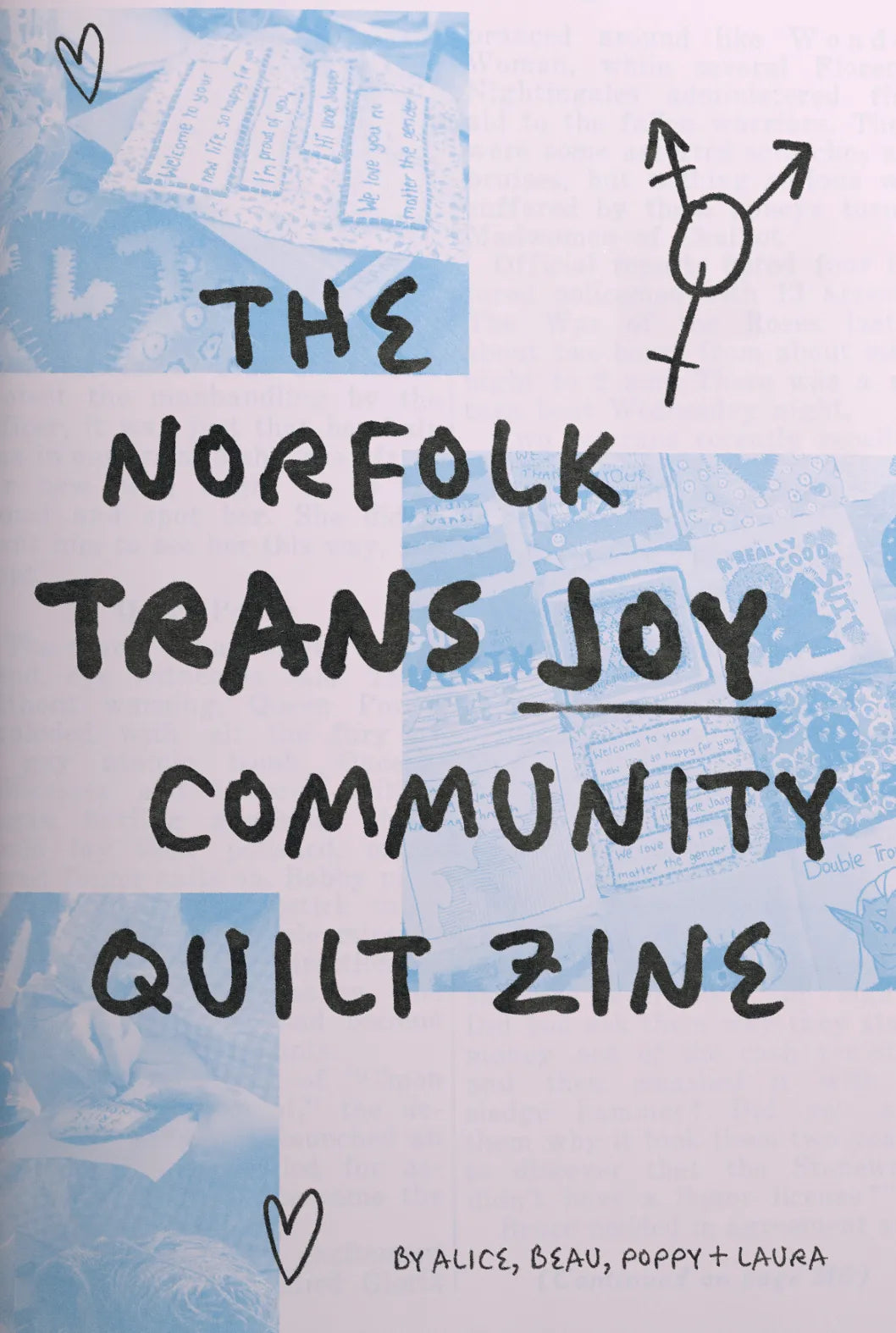 Norfolk Trans Joy Community Quilt Zine - LGBTQ+ Pride Handmade Zine for Activists, Artists & Allies | Perfect for Pride Events, Wall Decor & Gift Giving