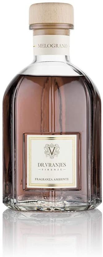 Dr. Vranjes Melograno Pomegranate Scented Reed Diffuser 250ml - Luxury Home Fragrance for Living Room, Bedroom & Office Decor